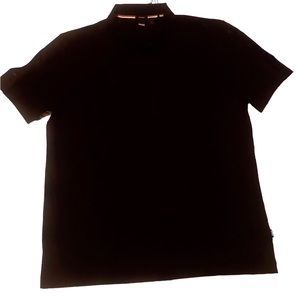Hugo Boss!!!  Black Cotton Polo shirt {XXL}